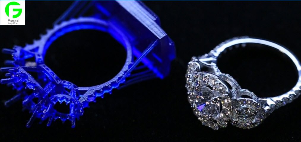 جواهراتی که با فناوری پرینت سه بعدی ساخته می شوند سی ان سی رومیزی