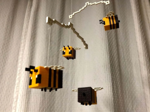 Use the program of your preference to make these Minecraft bees