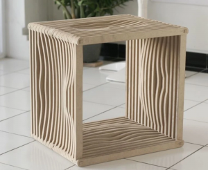 fitted plywood stool