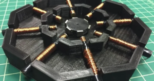 Stepper motors use electromagnetic coils